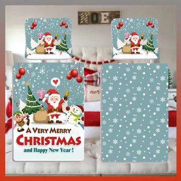 Veselé Vianoce, vianočná prikrývka na posteľ Santa Claus 140×200cm BRM012066