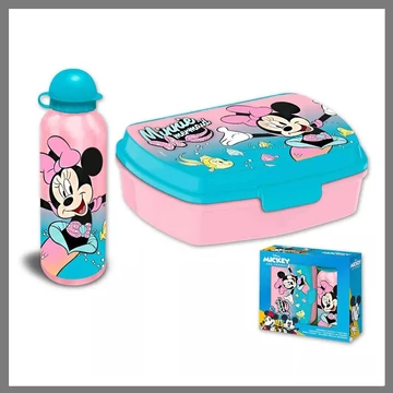 Disney Minnie Mermaid desiatový box + hliníková fľaša set EWA30011MN