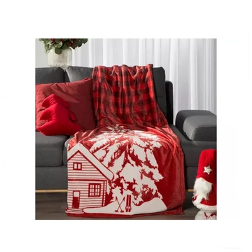 Rudolf bavlnená-akrylová deka Červená 150x200 cm HS431138