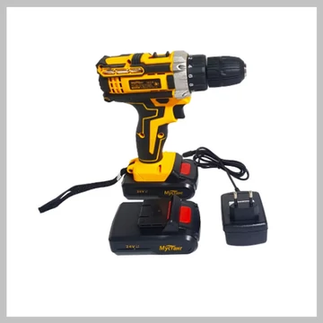 THO Akumulátorová vŕtačka, Multifunkčná sada náradia, s 2 batériami - v kufríku. M-9046