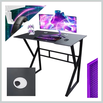 Herný písací stôl čierny STL20CZ