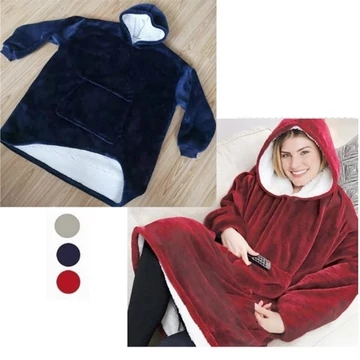 VEĽKÁ FLÍSOVÁ MÄKKÁ DEKA A SVETER V JEDNOM