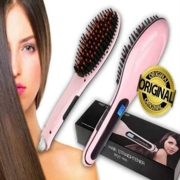 Magická elektrická kefa na narovnávanie vlasov / digitálna žehliaca kefa