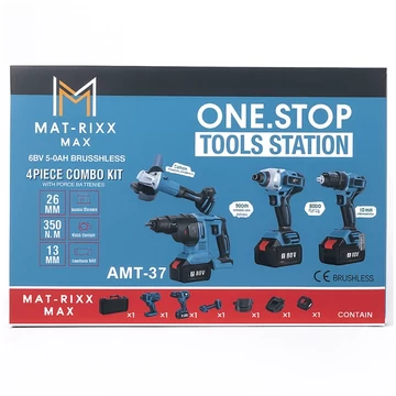 MAT-RIXX MAX Sada 4 bezkefových náradí – 68 V 6,0 Ah AMT-37