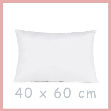 Biely vankúš 40 cm x 60 cm