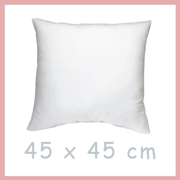 Biely vankúš 45 cm x 45 cm