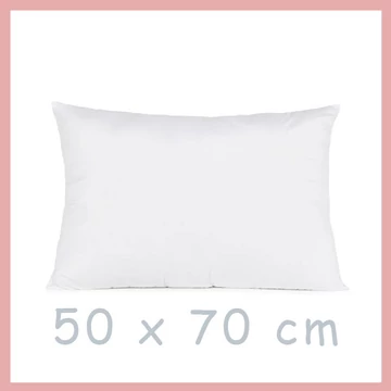 Biely vankúš 50 cm x 70 cm