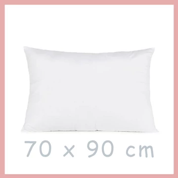 Biely vankúš 70 cm x 90 cm