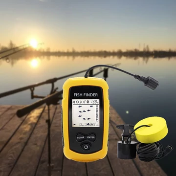 Súprava prenosného radaru na vyhľadávanie rýb s LCD displejom