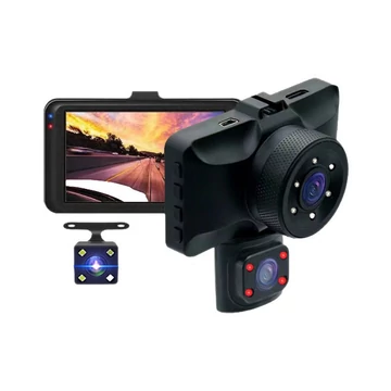 REC Dvojitá šošovka Autokamera s cúvacou kamerou X-8 - otočná o 360 stupňov - holm7175