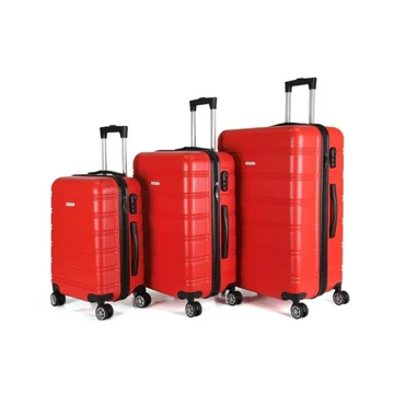 ROYALTY LINE 3-DIELNY KOŽENÝ SÚPRAV Z TVRDEJ NÁSTENKY ČERVENÝ