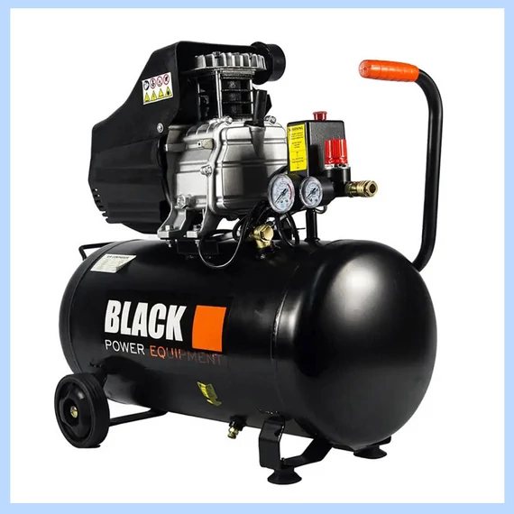 BLACK vzduchový kompresor 50l – 12854