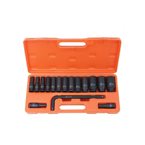 Haina HB-6821 vystužená čierna súprava nástrčkových kľúčov 1/2" 16-dielna