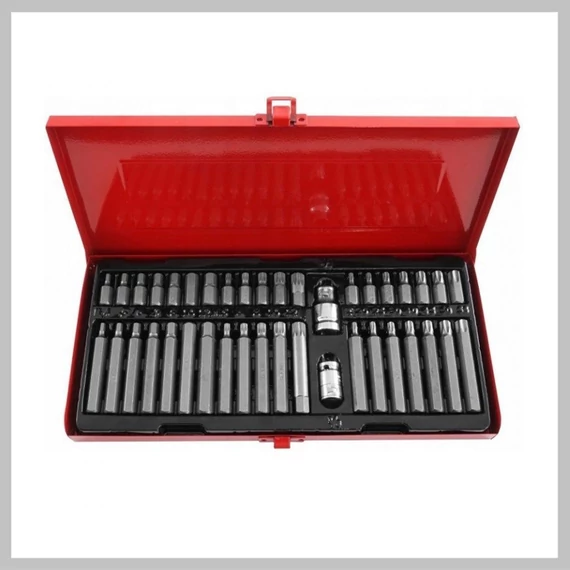 Torx Allen 40-dielna sada bitov 1/2"-3/8"