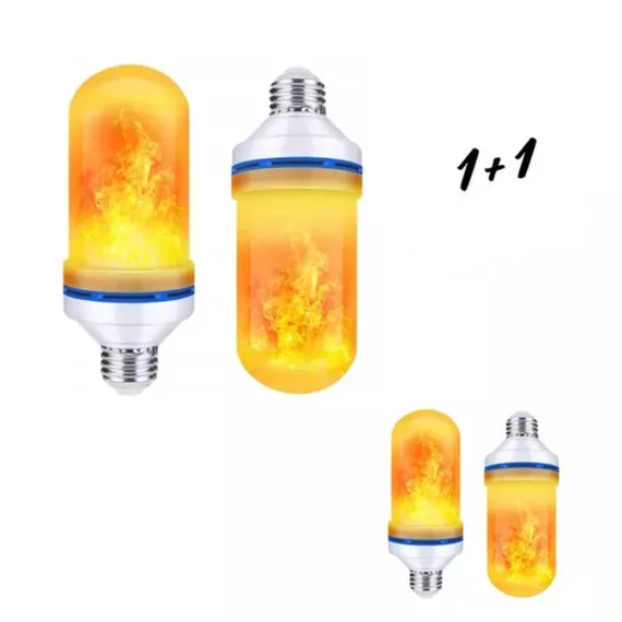 LED žiarovka imitujúca živý plameň E27 9W 1+1 VÝPREDAJ