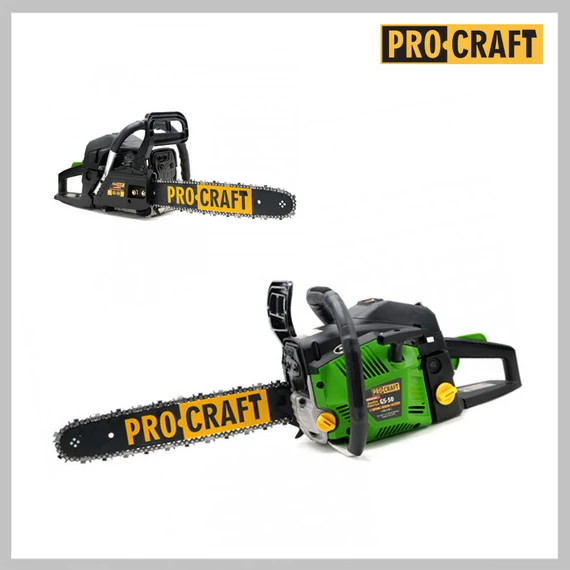 Procraft benzínová reťazová píla 52 ccm GS50