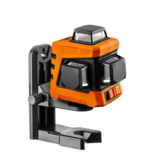 NEO Tools Laserová vodováha 360 stupňov 3D rotácia 3 riadky, samonastavovacia 15m s magnetickým držiakom 75-103