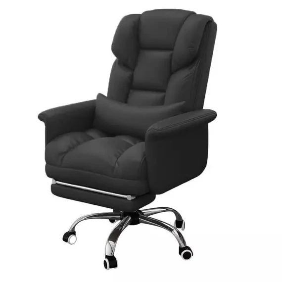 Luxor šéfová stolička s opierkou nôh čierna holm8514