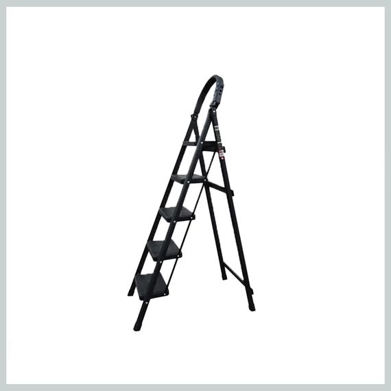 5 stupňový rebrík pre domácnosť, čierny SLH1398