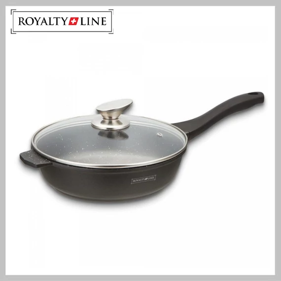 Royalty Line Mramorom potiahnutá panvica s pokrievkou, 28 cm RL-BDF28ML