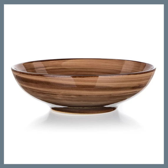 BANQUET PALAS hlboký tanier 18 cm, hnedý 60322815