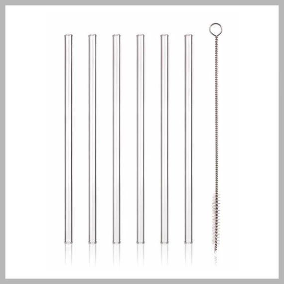 Sada slamiek s čistiacou kefkou 20 cm, rovná 04269951