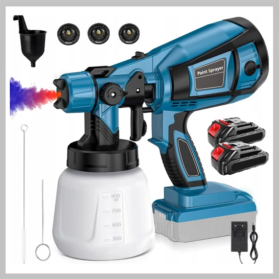 FLINKE Akumulátorová striekacia pištoľ 48V s 2 batériami FK-8050