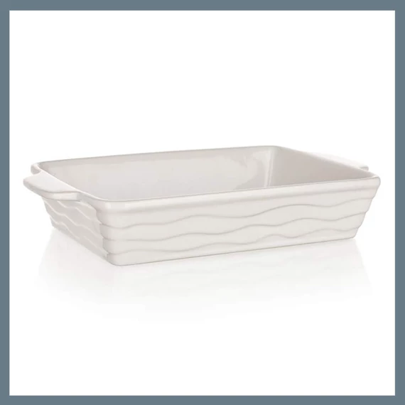 BANQUET Obdĺžniková zapekacia misa CULINARIA biela 24 x 14,5 cm 60ZF02