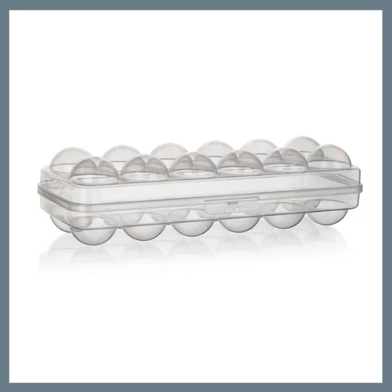 BANQUET myKITCHEN priehľadný plastový box na vajíčka, 12 ks, 27 x 10 x 6,7 cm – 55072048