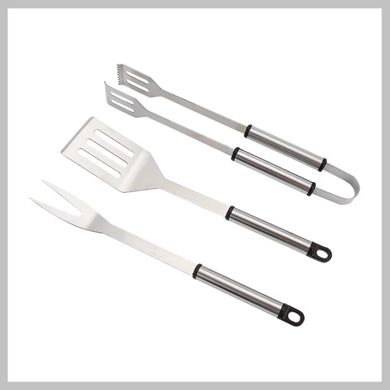 HAPPY GREEN BBQ grilovací set, 3 ks, 38 cm, 5012057-A
