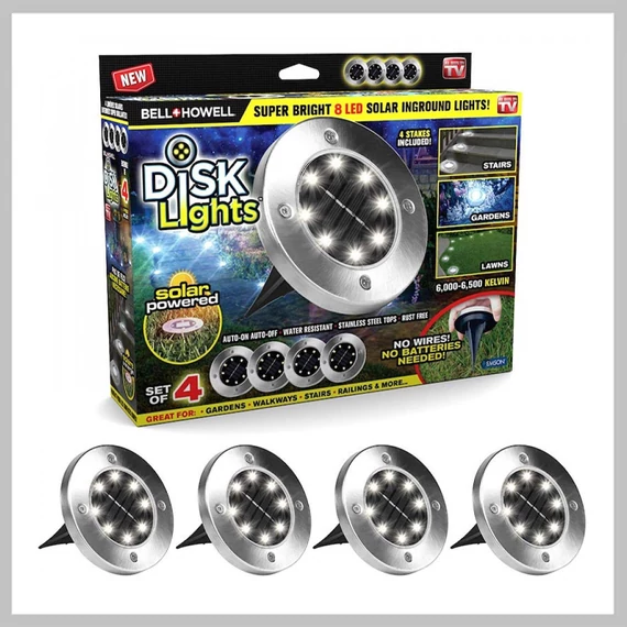 Bell Howell Disk Light 4-dielna solárna lampa BHDSL4
