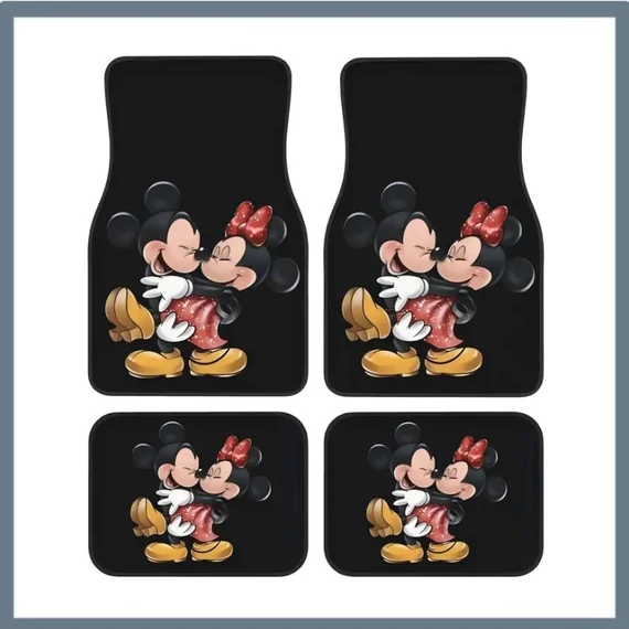 4-dielna autokoberec sada s motívom Mickey a Minnie