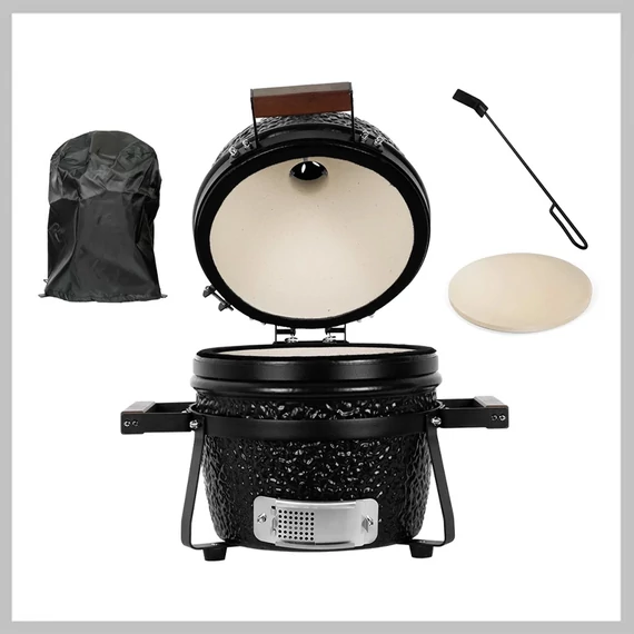 Kamado SE Premium Line gril, 32 cm, matná čierna – súprava 16702