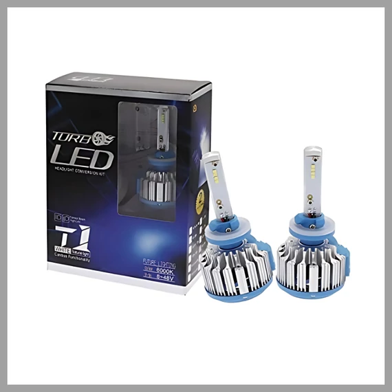 Turbo LED T1 sada na prestavbu predných svetlometov – 6000K CD1-T1-H7