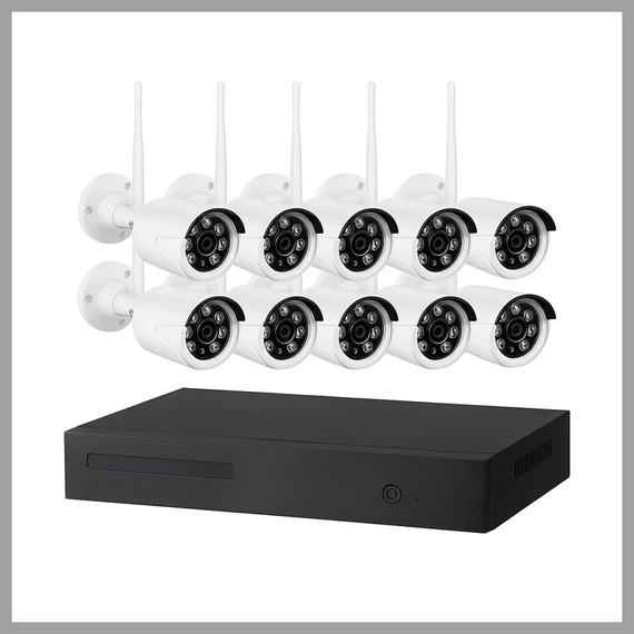 8-kanálový bezpečnostný kamerový systém HD, 4K, bezdrôtový WIFI-8