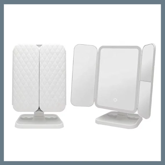 LED kozmetické zrkadlo – zväčšenie, podsvietenie, dotykové ovládanie, USB TVJ-103