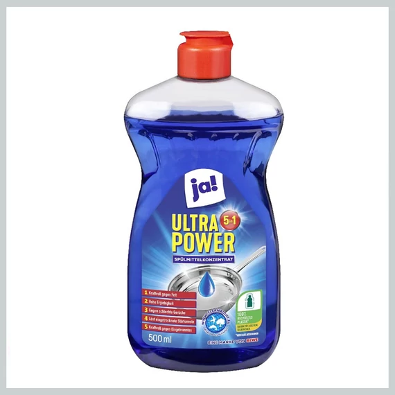 ja! Ultra Power 5 v 1 koncentrovaný prostriedok na umývanie riadu, 500 ml 7990169