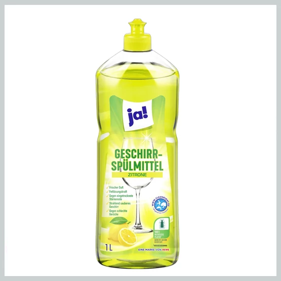 ja! Citrónový prostriedok na umývanie riadu, 1 liter 8335264