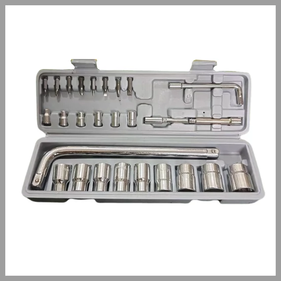 27-dielna metrická sada nástrčných kľúčov (1/2” & 1/4”) DBC-220