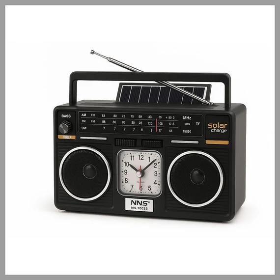 NNS Prenosné retro rádio so solárnym nabíjaním – NS-7003S