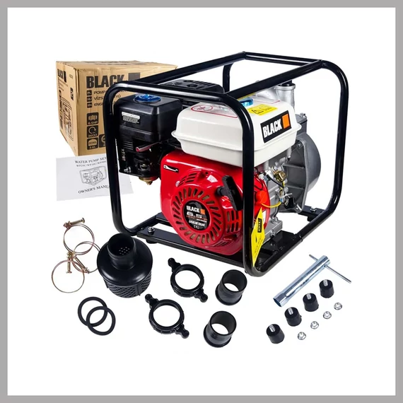BLACK benzínové vodné čerpadlo – 6,5 HP – 48019