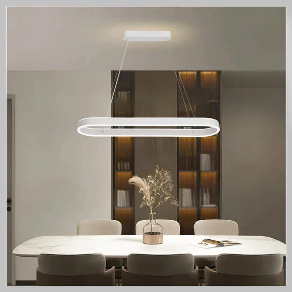 Moderné LED stropné svietidlo oválne, matná biela – LB1362712-2