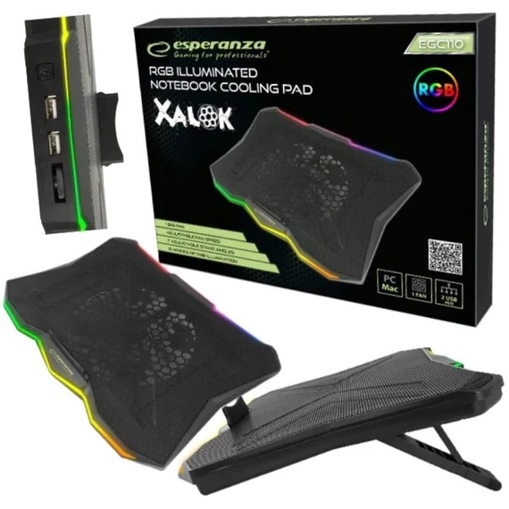 Chladiaca podložka pod notebook s RGB osvetlením – EGC110