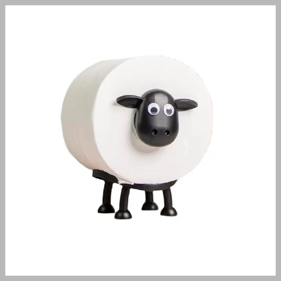 Baránkový držiak na toaletný papier – 3D tlačený, samostatná dekorácia do kúpeľne