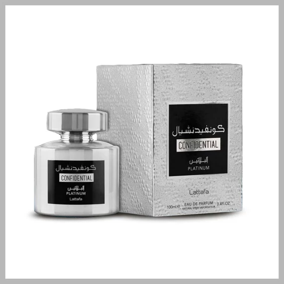 Lattafa Confidential Platinum pánska parfumovaná voda, Eau de Parfum, 100 ml 143368