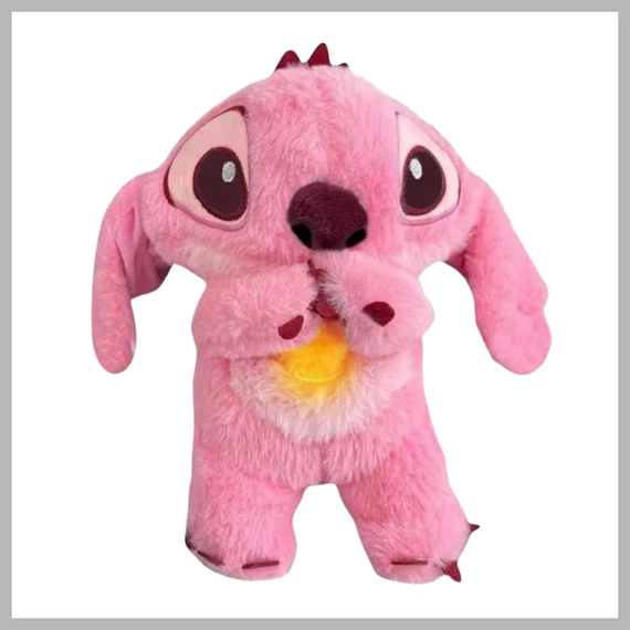 Stitch dýchajúca plyšová hračka, 30 cm, ružová 61772919-2