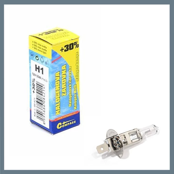 Halogénová autožiarovka +30 % – 12 V H1 55 W P14,5s 08421
