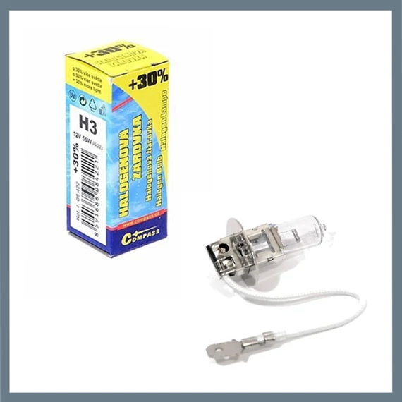 Halogénová autožiarovka +30 % – 12 V H3 55 W Pk22s 08422