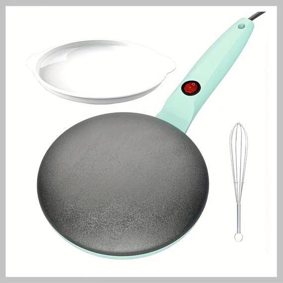 EANE Elektrický okrúhly palacinkovač 1000 W – zelený VL1248038-3
