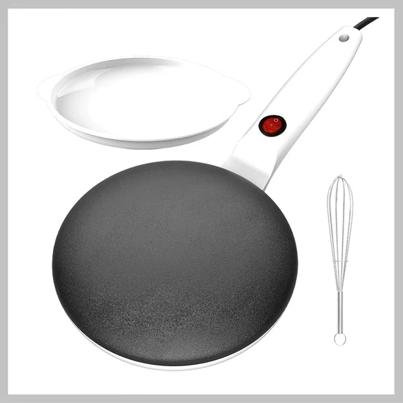 EANE Elektrický okrúhly palacinkovač 1000 W – biely VL1248038